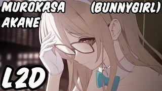 [Blue Archive] Murokasa Akane (Bunnygirl) L2D [ENG SUB]