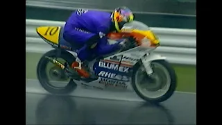 1995 日本グランプリ GP250  "雨のサバイバルレース 青木宣篤 原田哲也 岡田忠之 宇川徹 沼田憲保 匹田禎智 選手インタビュー入り"