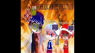 past countryhumans react to oversimplified american revolution