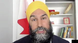 Jagmeet Singh blasts Air Canada for giving executives a bonus while negotiating bailout