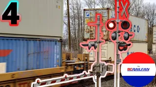 Canadian Railroad Crossings Compilation 4