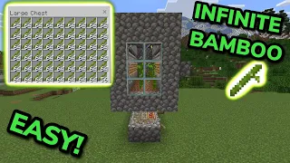 SIMPLE 1.20 AUTOMATIC BAMBOO FARM TUTORIAL in Minecraft Bedrock (MCPE/Xbox/PS/Switch/PC)