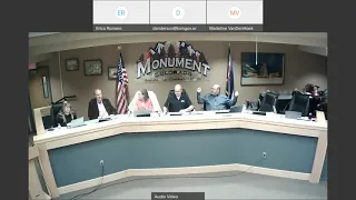 Town of Monument Workshop and Special BOT Meeting for Dec  7th 2021 at 530pm