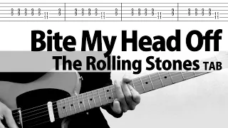Bite My Head Off Feat. Paul McCartney - The Rolling Stones  TAB  Guitar Cover  w/lyrics