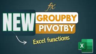 NEW Excel Functions - GROUPBY and PIVOTBY [with a Complete Guide] #excel #newfeatures #office365