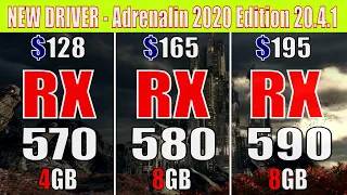 RX 570 vs RX 580 vs RX 590 | NEW DRIVER - Adrenalin 20.4.1| GAMING BENCHMARK |