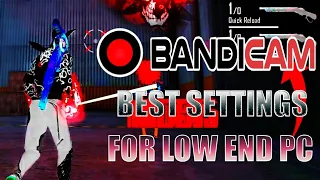 Best Recording Software For Low End Pc No lag & No fps Drop | Bandicam Best Settings | Free Fire