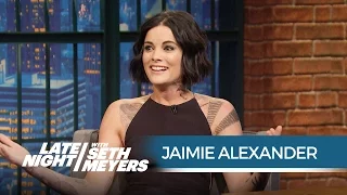 Blindspot's Jaimie Alexander: The NYPD Thought the Show Was Real! - Late Night with Seth Meyers