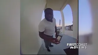 Woman loses wallet in Walmart, Florida man drives to her home, returns it doorbell video shows