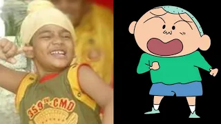 SHINCHAN AS TAARAK MEHTA KA OOLTAH CHASHMAH CHARACTERS PART 1