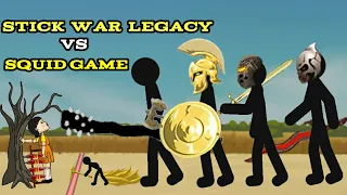 Squid game vs miner, griffon, gold spearton, final boss, giant | Stick War Legacy - dc2