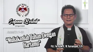 Sapaan Berkat | Amsal 3 : 1-10 | Pdt. Ferdy M. K. W. Rumampuk, S. Th