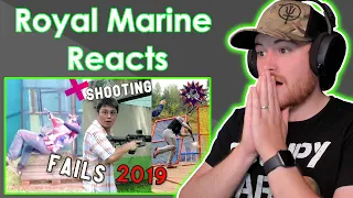 Royal Marine Reacts To Shooting FAILS Competition 2019 - practical shooting