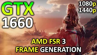 Horizon Forbidden West | GTX 1660 6GB | FSR 3 Frame Generation Mod | All Settings | 2024