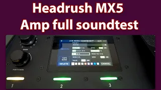 Headrush MX5 AMP full soundtest