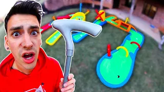 I BOUGHT AN INFLATABLE MINI GOLF COURSE!