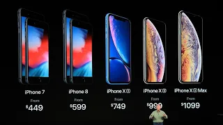 Презентация Apple 2018 iPhone XS iPhoneXS Max iPhone XR Apple Watch Series 4