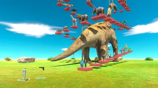 Deadly FPS Parkour Around Brachiosaurus - Animal Revolt Battle Simulator