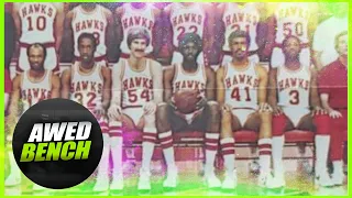 Atlanta Hawks Bench Reacts To Larry Bird 3 Pointer | awedbench