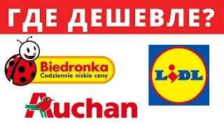 Где дешевле продукты в Польше? Лидл, Ашан, Бедронька. Независимое сравнение