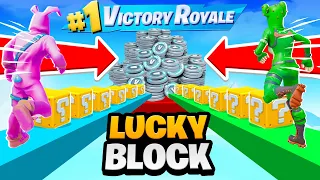 MINECRAFT LUCKY BLOCK RACE SPELEN In Fortnite!