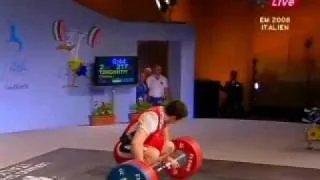 Frank Rothwell's  Weightlifting History 2008 Weightlifting 105 Kg, Clean +Jerk.wmv