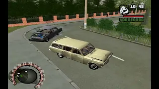 GTA Криминальная Россия | ГАЗ-24-02 против ГАЗ-31029 car chase scene