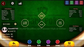 How to win at 3 card poker!!