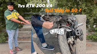 Tail Tidy installination in RTR 200 V4 50 ₹ bike modification 2022 || Karunesh Pandey