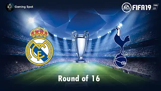 FIFA 19 | UCL Round of 16 | Real Madrid vs Tottenham | 2nd Leg | Santiago Bernabue | 2K