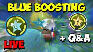 Blue Hive BOOSTING LIVE | Answering Your Questions! | Roblox Bee Swarm Simulator