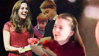 George,Charlotte,Louis, AFFECTIONATE Birthday Surprize For Princess Catherine