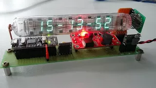 VFD clock 2, IV 18, Arduino nano, RTC 3231, MAX 6921, XL 6009, DSN Mini 360