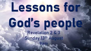 Lesson's for God's people  RBC   Sunday service 13 August 2023  Dr Terrel Manikam