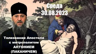 Среда, 30 августа 2023 года. Толкование Апостола с митр. Антонием (Паканичем).