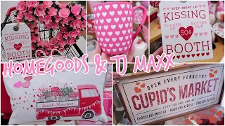 NEW SHOP WITH ME AT HOMEGOODS AND TJ MAXX | VALENTINE'S DAY DECOR 2022