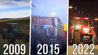 Farming simulator evolution  2009 vs 2015 vs 2022