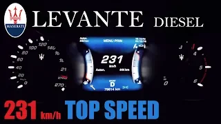 Maserati Levante Diesel - 231 km/h TOP SPEED + Acceleration
