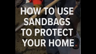 How to use sandbags to protect your home