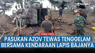 Pasukan Rusia dan OBTF Evakuasi Tentara Ukraina yang Tenggelam, Jatuh Dari Jembatan Rusak