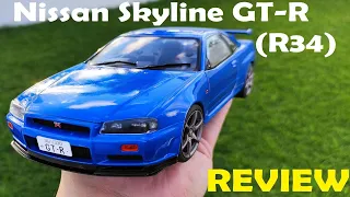 Review: 1999 Nissan Skyline GT-R (R34) model car by Solido Models (in 1/18 scale)