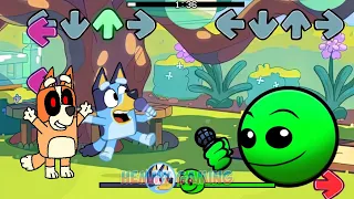 [SWAP] FNF Geometry Dash 2.2 vs Bluey Full Episodes Sings Can Can | Fire In The Hole FNF Mods