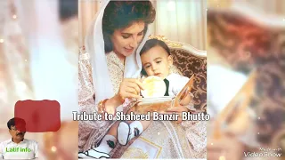 Tribute to Shaheed Banzir bhutto 🌹