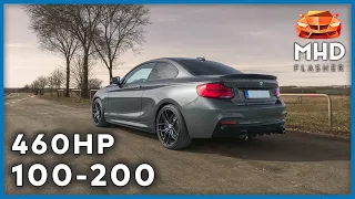 460HP BMW M240i B58 with MHD Stage 2 & xHP Stage 3 | 100-200 km/h + Sound