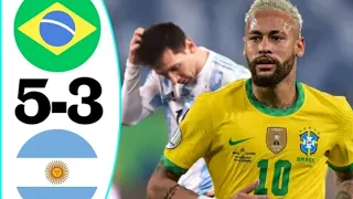 Brazil vs Argentina 4-6 Resumen y Goles 2021 HD