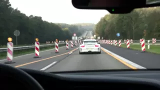 Porsche 911 GT3RS on the Autobahn