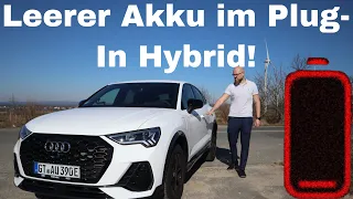 Leerer Akku im Q3 TFSI-e! Was verbraucht der Wagen im Verbrenner-Modus?