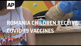 Romanian children receive COVID-19 vaccines