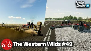 Sowing & Rolling Oats, Spraying Weeds & Selling Paper - The Western Wilds #49 FS22 Timelapse