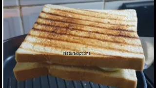 How To Toast Bread with a Pan, Griddle pan,  club sandwich